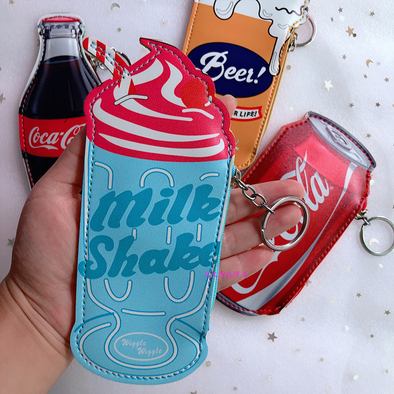 Version Of Lovely Korean Zero Wallet Keychains Cola Beverage Can Beer Shape Coin Bag Key Chain Bus Card Bag Keyring Small Gifts
Version Of Lovely Korean Zero Wallet Keychains Cola Beverage Can Beer Shape Coin Bag Key Chain Bus Card Bag Keyring Small Gifts