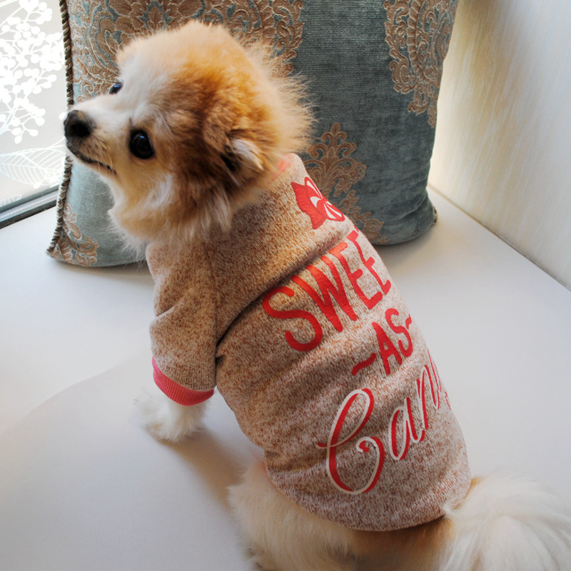 Fashion Dog Apparel Clothes Knitwear Sublimation Printing Pet Sweater Soft Thickening Warm Pets Shirt Winter Puppy Sweats Costume for Small Dogs Sweet