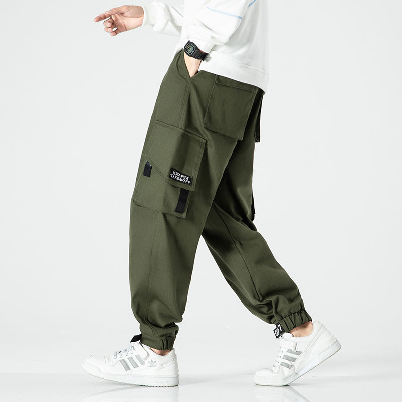2021 New Men's Cargo Joggers Comfortable Casual Army Green for Men Streetwear Loose Man Trouser Trendy Tie Feet Pants Fashion J6s1, Black
2021 New Men's Cargo Joggers Comfortable Casual Army Green for Men Streetwear Loose Man Trouser Trendy Tie Feet Pants Fashion J6s1, Black
