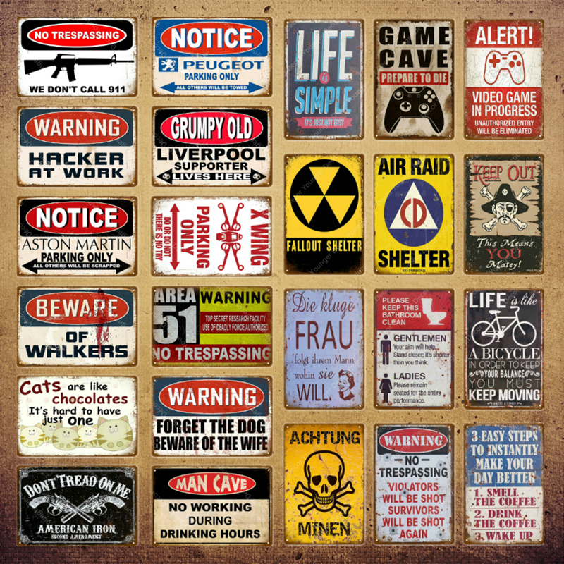 2021 Man Cave Metal Sign Warning Notice Parking Only Poster For Pub Bar Club Wall Decor Keep Out No Trespassing Vintage Plaque Size 30X20cm
2021 Man Cave Metal Sign Warning Notice Parking Only Poster For Pub Bar Club Wall Decor Keep Out No Trespassing Vintage Plaque Size 30X20cm