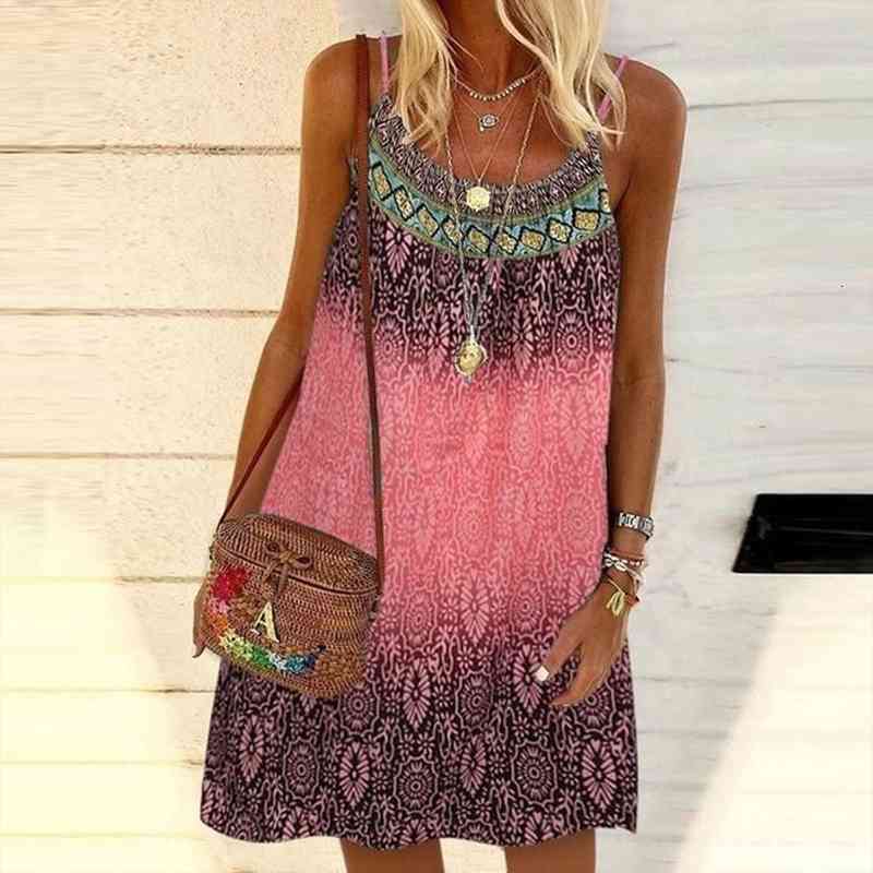 boho dress for women summer o neck printing casual camisole dresses female sleeveless short mini dress sukienka p2, Black;gray
boho dress for women summer o neck printing casual camisole dresses female sleeveless short mini dress sukienka p2, Black;gray