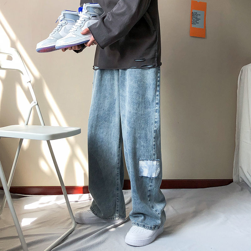 2021 New Men's Loose Washed Cloth Casual Pants Classic Style Cargo Pocket Jeans Biker Denim Baggy Homme Blue Color Trousers S-2xl Kl94
2021 New Men's Loose Washed Cloth Casual Pants Classic Style Cargo Pocket Jeans Biker Denim Baggy Homme Blue Color Trousers S-2xl Kl94