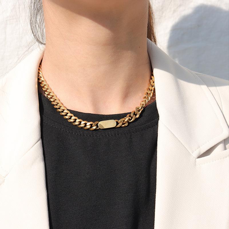 Chokers Timeless Wonder Titanium Chains ID Choker Necklace Women Statement Jewelry Set Designer Goth Boho Trendy Ins Egirl Emo 4582
Chokers Timeless Wonder Titanium Chains ID Choker Necklace Women Statement Jewelry Set Designer Goth Boho Trendy Ins Egirl Emo 4582