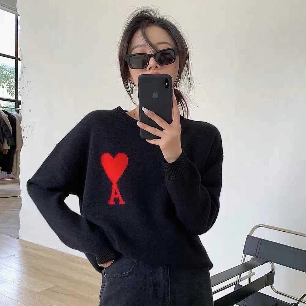 de is lazy. AMI French coeur women's sweaters. minority Super soft with cashmere, Black
de is lazy. AMI French coeur women's sweaters. minority Super soft with cashmere, Black
