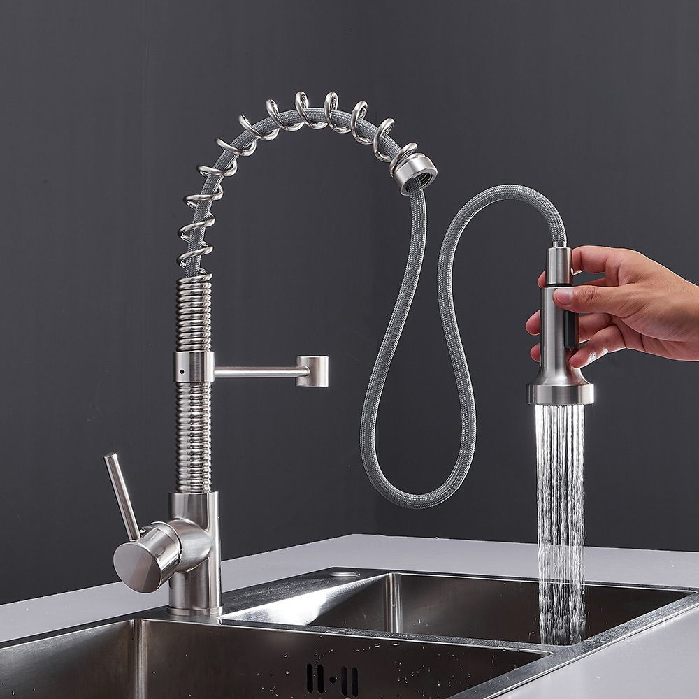 2021 New Spring Out Nickel Pull Down Sink Faucet Luxury Hot & Cold Total Brass Kitchen Mixer Tap Y6u4
2021 New Spring Out Nickel Pull Down Sink Faucet Luxury Hot & Cold Total Brass Kitchen Mixer Tap Y6u4