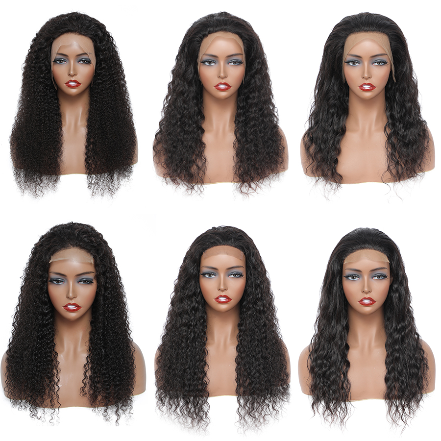 

Straight Human Hair 4X4 Lace Closure Wigs for Women Wholesale Brazilian Kinky Curly Body Water Deep Wave 180% Density 13X4 Frontal Wig