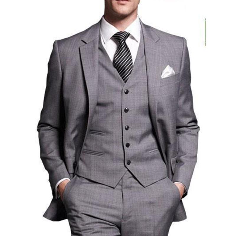 Men' Suits & Blazers Arrival Gray Gentlemen Tuxedos Notched Lapel Wedding For Men Two Buttons 3 Pieces Slim Fit K2, As picture shown
Men' Suits & Blazers Arrival Gray Gentlemen Tuxedos Notched Lapel Wedding For Men Two Buttons 3 Pieces Slim Fit K2, As picture shown