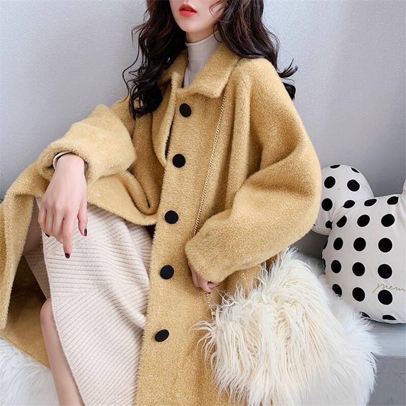 Women's Fur & Faux Imitation Velvet Coat Jacket Female Thick Warm Long Sleeve Loose 2021 Winter Sweater Cardigan, Black
Women's Fur & Faux Imitation Velvet Coat Jacket Female Thick Warm Long Sleeve Loose 2021 Winter Sweater Cardigan, Black