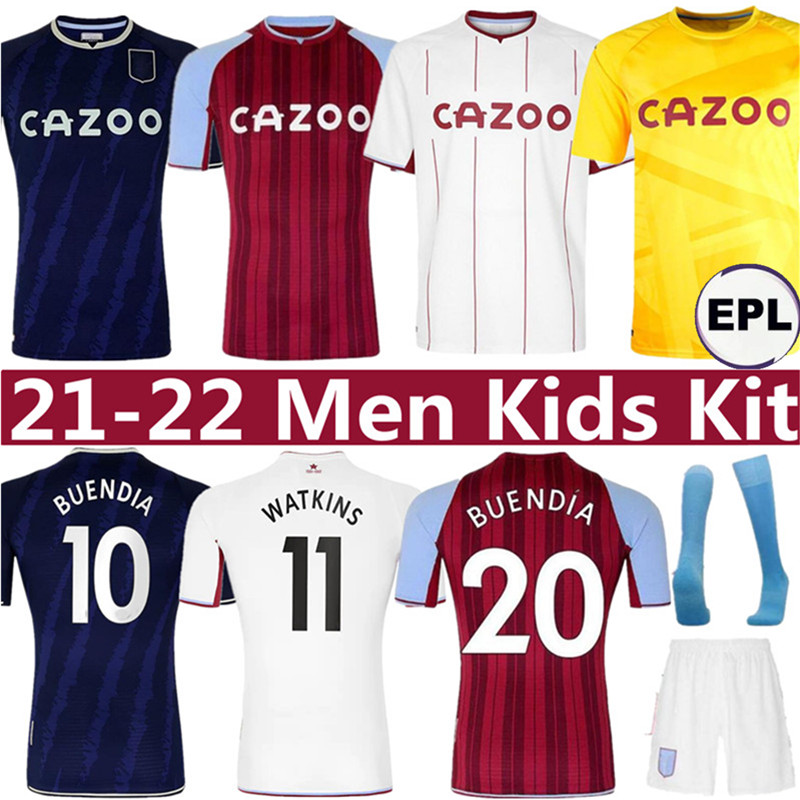 21 22 Aston Soccer Jerseys villa BBAILEY UENDíA TRAORE BARKLEY 2021 2022 WATKINS WESLEY EL GHAZI M.TREZEGUET BUENDÍA McGINN GREALISH Footbal, Black;yellow
21 22 Aston Soccer Jerseys villa BBAILEY UENDíA TRAORE BARKLEY 2021 2022 WATKINS WESLEY EL GHAZI M.TREZEGUET BUENDÍA McGINN GREALISH Footbal, Black;yellow