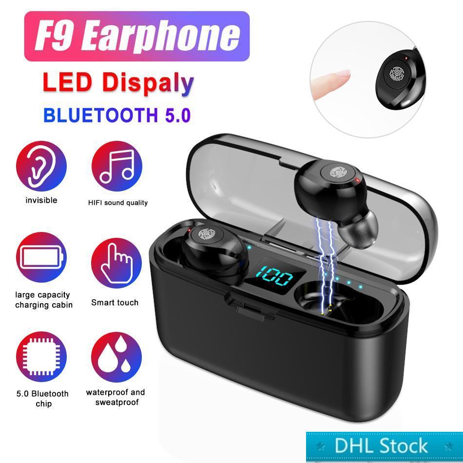 Stock F9 T-WS Bluetooth 5.0 Mini Earphone HIFI Stereo Fingerprint Touch Mic Wireless Earbuds Headphones with LED Digital Charging Retail Box, Black
Stock F9 T-WS Bluetooth 5.0 Mini Earphone HIFI Stereo Fingerprint Touch Mic Wireless Earbuds Headphones with LED Digital Charging Retail Box, Black