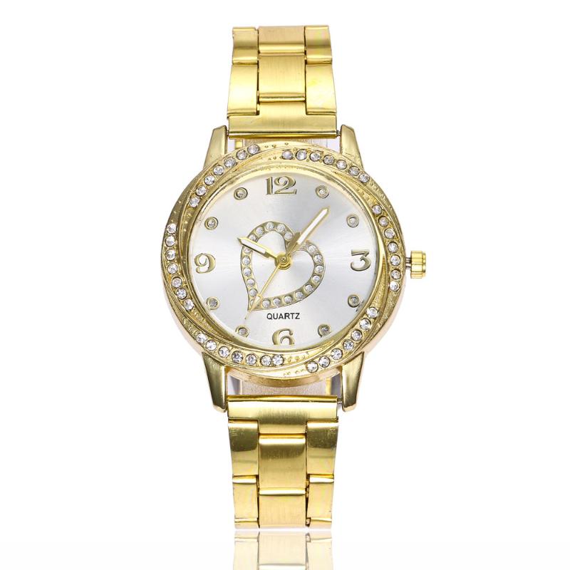 Wristwatches Women Fashion Stainless Steel Love Band Analog Quartz Round Wrist Watch Mujer Kadin Kol Saati Zegarki Damskie Smart Clock, Gold
Wristwatches Women Fashion Stainless Steel Love Band Analog Quartz Round Wrist Watch Mujer Kadin Kol Saati Zegarki Damskie Smart Clock, Gold