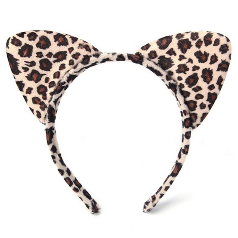 Cosplay Ear Headband Costume Accessories for Animal Theme Birthday Party Favor Adults Kids Cartoon Plush Hair Band Dress-up Photo Booth Props