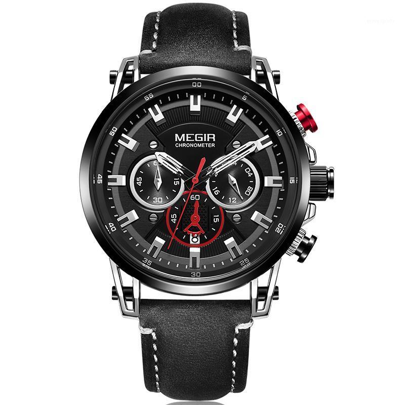 Wristwatches MEGIR Top Fashion Leather Strap Quartz Men Watches Casual Date Business Male Clock Montre Homme, Ml2085g-black case
Wristwatches MEGIR Top Fashion Leather Strap Quartz Men Watches Casual Date Business Male Clock Montre Homme, Ml2085g-black case