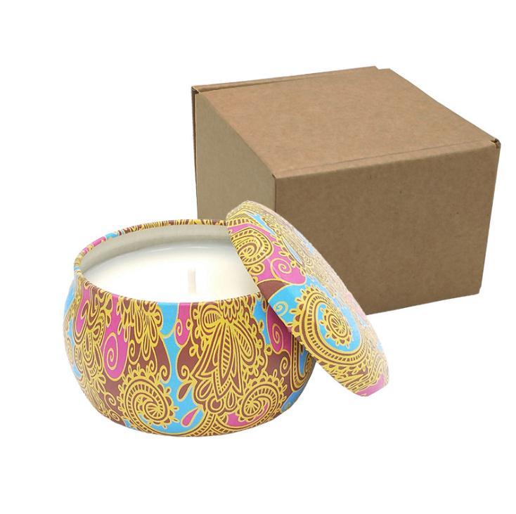 Aromatherapy Candles Cup Fragrance Tin Box Candle Birthday Party Wedding a Small Gift Natural Soy Wax Relax Creative Wholesale