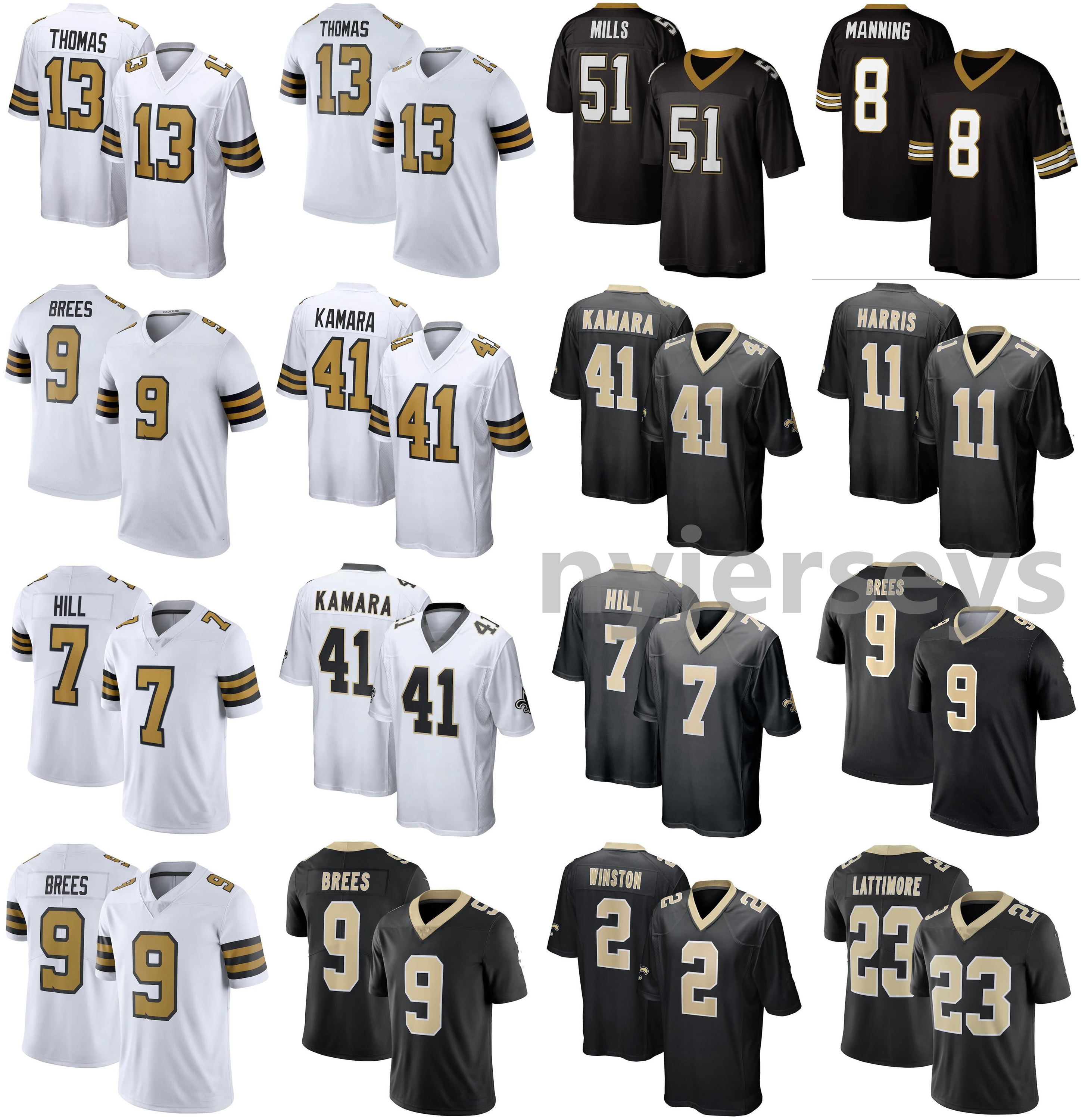 2021 Saints American Football Jerseys Alvin 41 Kamara Jersey Taysom 7 Hill Archie 8 Manning Deonte 11 Harris Marshon 23 Lattimore Stitched Size S-XXXL, As photo
2021 Saints American Football Jerseys Alvin 41 Kamara Jersey Taysom 7 Hill Archie 8 Manning Deonte 11 Harris Marshon 23 Lattimore Stitched Size S-XXXL, As photo