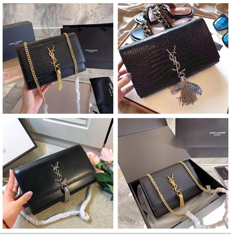 Yves Saint laurent YSL bags Women Fashion Crocodile Chain Genuine Leather luxury Shoulder Bag Crossbody Designer brand tassel handbag
Yves Saint laurent YSL bags Women Fashion Crocodile Chain Genuine Leather luxury Shoulder Bag Crossbody Designer brand tassel handbag