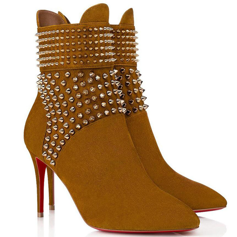 Luxury Designer Heels Boots For Woman Top Elegant Red Bottom Booties Winter Shorts Boot Fashion Hongroise Suede Ankle Bootes Version Cumin Ankles BootIie, #2
Luxury Designer Heels Boots For Woman Top Elegant Red Bottom Booties Winter Shorts Boot Fashion Hongroise Suede Ankle Bootes Version Cumin Ankles BootIie, #2