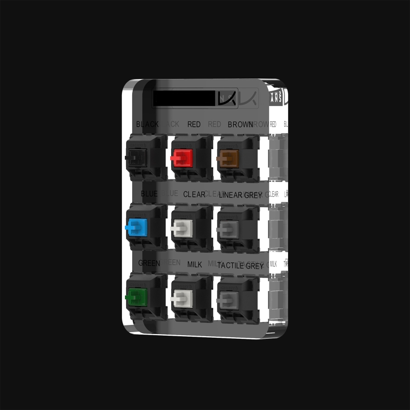 Transparent Lettering Keycaps Testing Tool Cherry 9 MX Switches Keyboard Tester Kit Clear Keycaps Sampler PCB