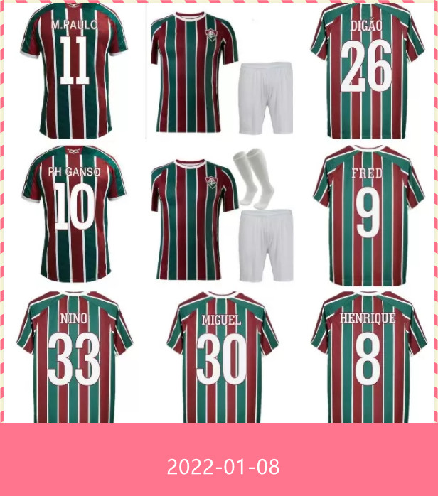 21 22 Fluminense Mens Kids Soccer Jerseys MIGUEL PH GANSO Home Green Red 3rd Football Shirt NINO EGIDIO LUCCA FRED Short Sleeve Uniforms, Customize
21 22 Fluminense Mens Kids Soccer Jerseys MIGUEL PH GANSO Home Green Red 3rd Football Shirt NINO EGIDIO LUCCA FRED Short Sleeve Uniforms, Customize