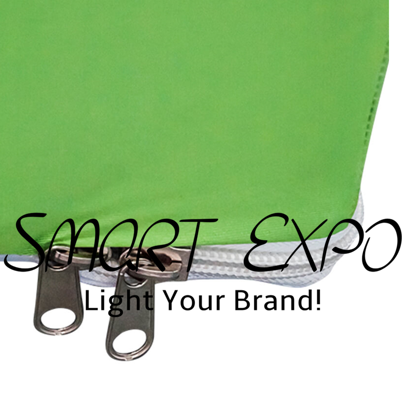 Straight Floor Standing Square Colum Advertising Display for Exhibition Show with Lightweight Aluminum Tubing Structure Tension Fabric Graphic