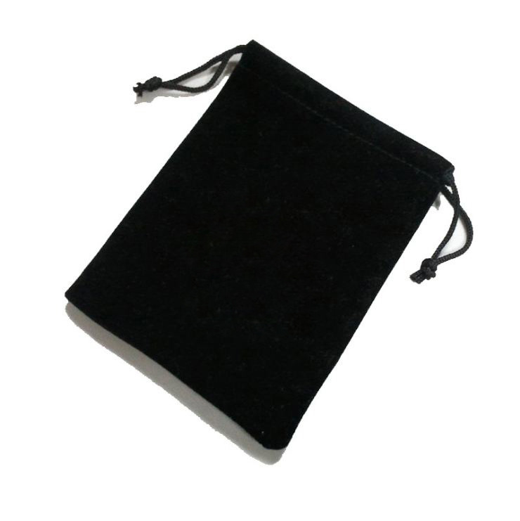 100 Pcs 5cm*7cm,7cm*9cm Black Cloth Pouches Wedding Favor Velvet Cloth Bags with Drawstring Jewelry Gift Bags for Party, Jewelry, Festival