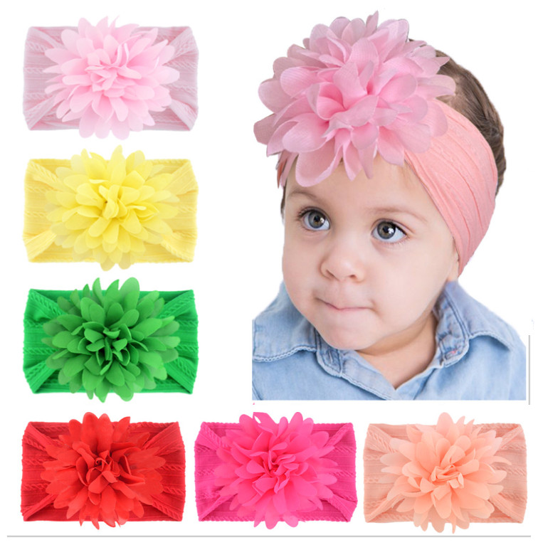 Baby Headband Girl Nylon Chiffon Flower Hair Accessory Turban Soft Elastic Hairband Super Stretch For Party, As pic
Baby Headband Girl Nylon Chiffon Flower Hair Accessory Turban Soft Elastic Hairband Super Stretch For Party, As pic