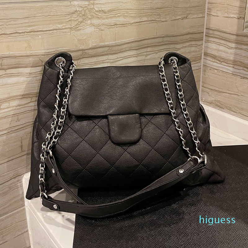 Designer- Vintage Women Shoulder Bags Classic Flap Chain Calfskin Genuine Leather Messenger Shopping Traval Satchel Crossb, Black
Designer- Vintage Women Shoulder Bags Classic Flap Chain Calfskin Genuine Leather Messenger Shopping Traval Satchel Crossb, Black