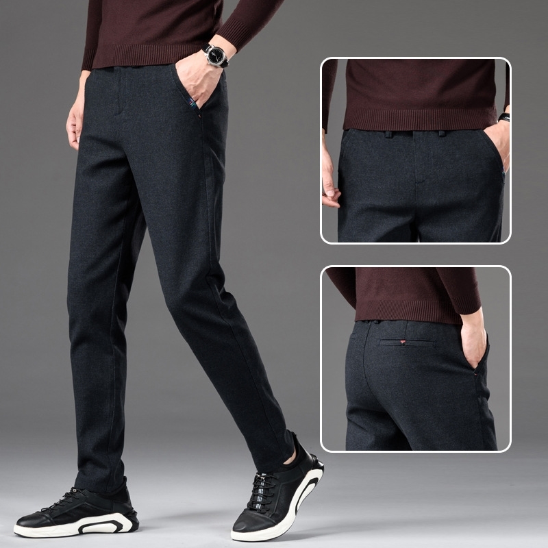 2021 autumn and winter frosted casual men's youth solid color Korean straight slim fit small foot elastic sports pants, Black
2021 autumn and winter frosted casual men's youth solid color Korean straight slim fit small foot elastic sports pants, Black