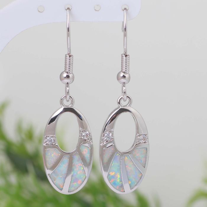 Dangle & Chandelier Ravishing Top Quality Silver Color Jewelry White Opal Earrings Fashion For Women AE088
Dangle & Chandelier Ravishing Top Quality Silver Color Jewelry White Opal Earrings Fashion For Women AE088