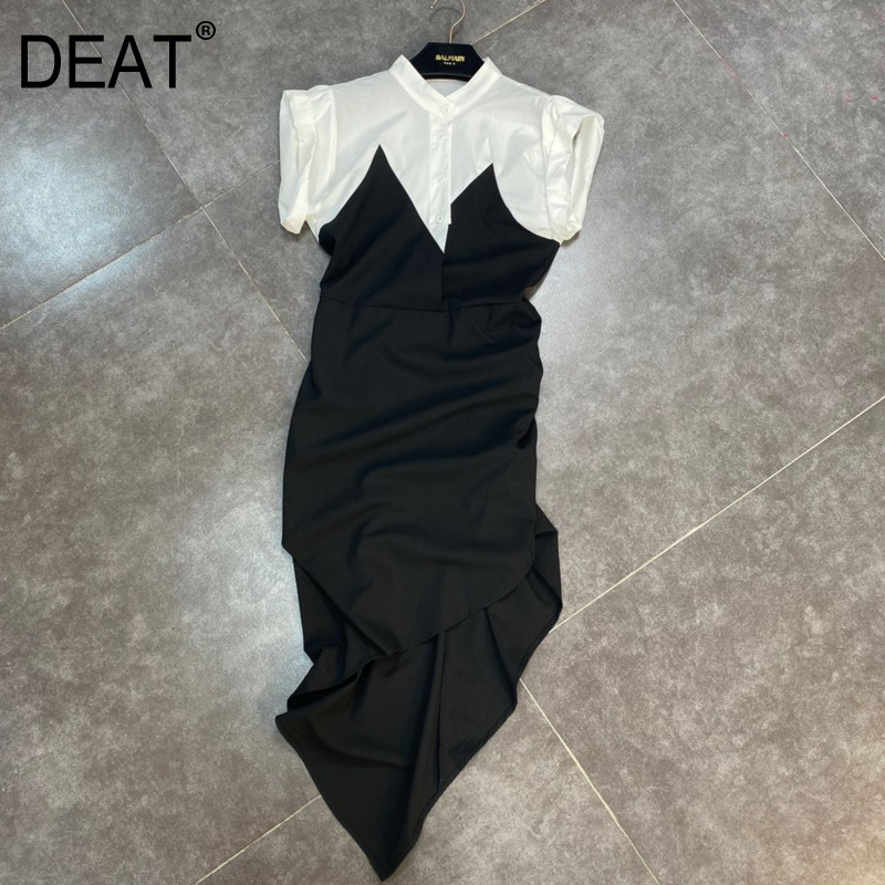 summer fashion women clothes round neck short sleeves asymmetrical pullover long dress female vestido WS30301L 210525, Figure color
summer fashion women clothes round neck short sleeves asymmetrical pullover long dress female vestido WS30301L 210525, Figure color