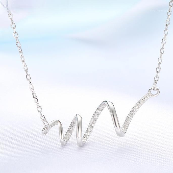Chains Heartbeat Necklace Female S925 Sterling Silver ECG Simple Short Clavicle Chain Jewelry
Chains Heartbeat Necklace Female S925 Sterling Silver ECG Simple Short Clavicle Chain Jewelry