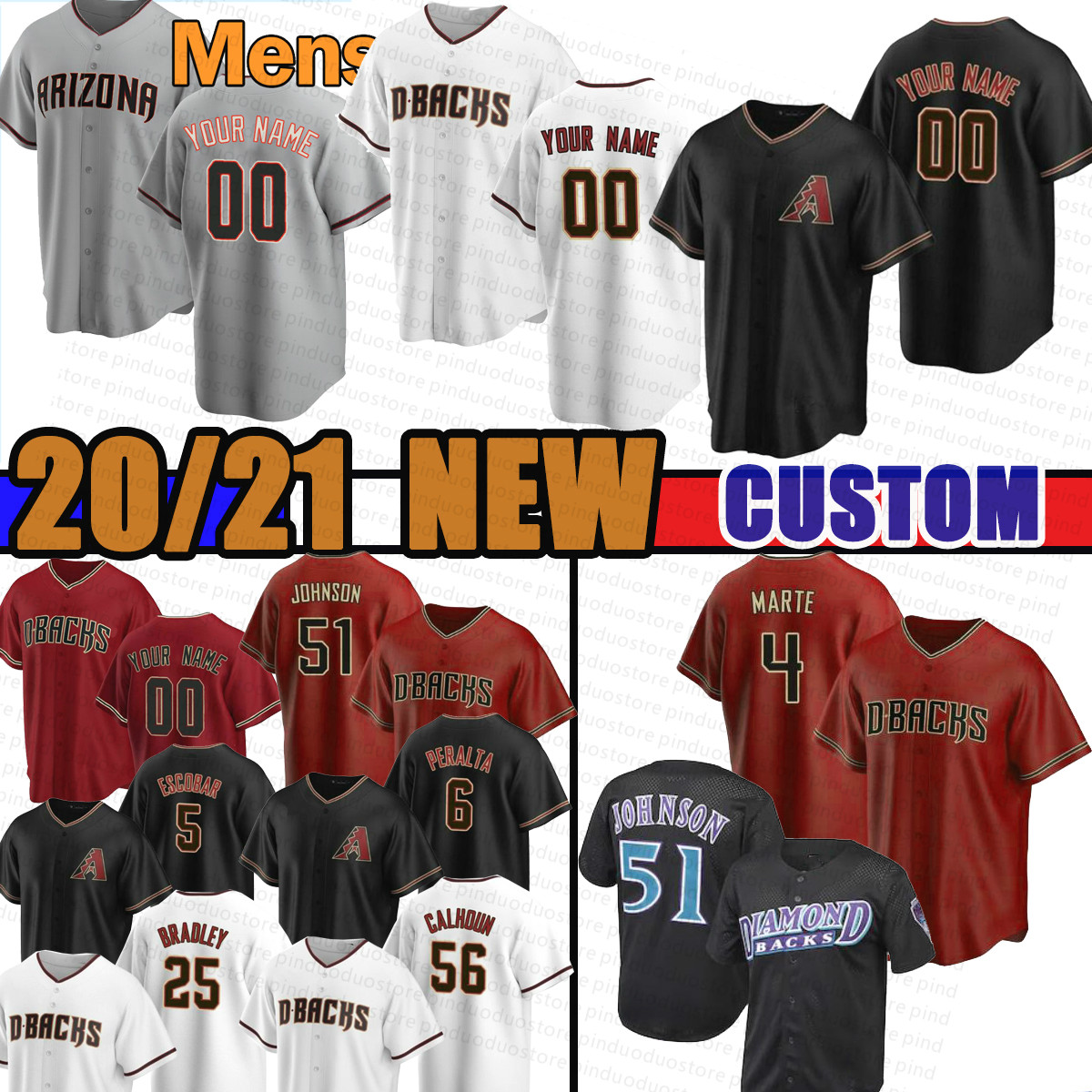 51 Randy Johnson 4 Ketel Marte Mens Jersey Custom Diamondbacks 56 Kole Calhoun Madison Bumgarner Baseball Roberto Clemente 28 Hector Rondon, Custom new cool base(xiangweishe)
51 Randy Johnson 4 Ketel Marte Mens Jersey Custom Diamondbacks 56 Kole Calhoun Madison Bumgarner Baseball Roberto Clemente 28 Hector Rondon, Custom new cool base(xiangweishe)