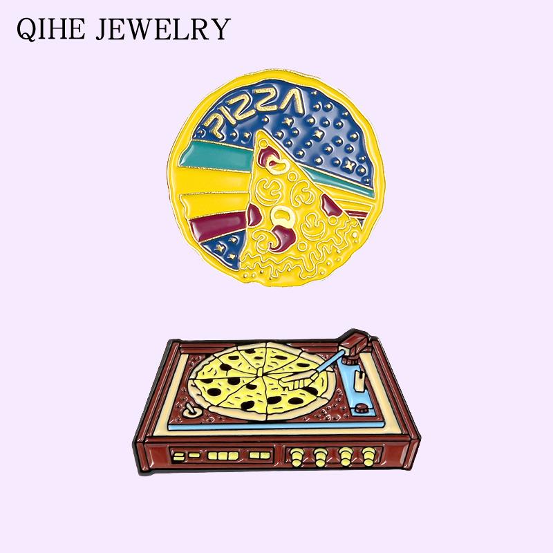 Pins, Brooches Pizza Meteor Enamel Pins Retro Music Player Phonograph Custom Metal Badges Backpack Creative Lapel Pin Jewelry Gifts, Gray
Pins, Brooches Pizza Meteor Enamel Pins Retro Music Player Phonograph Custom Metal Badges Backpack Creative Lapel Pin Jewelry Gifts, Gray