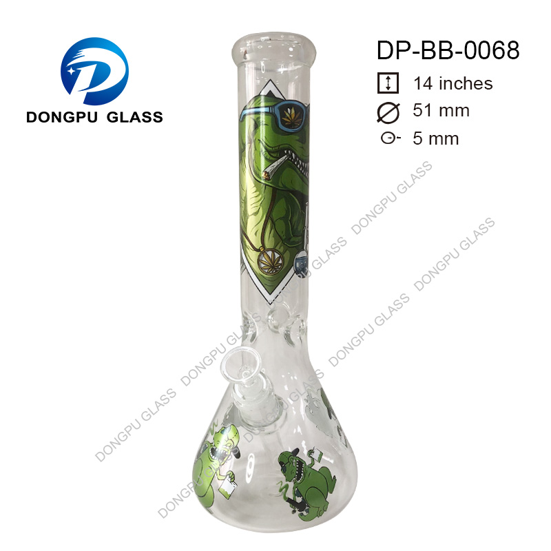 DongPu printing bongs 14'' new somking pipe design Newest pineapple smoking hoohak water pipes showerhead percol print with smoking dinosaur
DongPu printing bongs 14'' new somking pipe design Newest pineapple smoking hoohak water pipes showerhead percol print with smoking dinosaur
