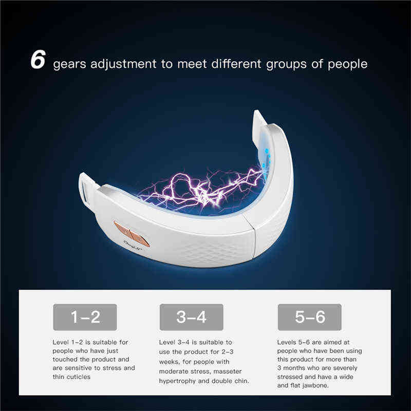 NXY Face Care Devices Ckeyin Facial Massager Double Chin Removal Face Lifting Belt Vibration Machine Led Photon Therapy Tighting Slimming Reducer 0222