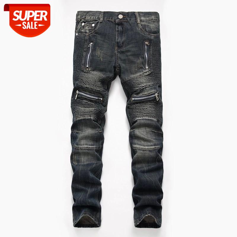 Denim Designer MOTO BIKE Straight Jeans For Men'S Size 28-38 40 42 2021 Autumn Spring HIP HOP Punk Rock Streetwear Trouers #mM0U, Black
Denim Designer MOTO BIKE Straight Jeans For Men'S Size 28-38 40 42 2021 Autumn Spring HIP HOP Punk Rock Streetwear Trouers #mM0U, Black