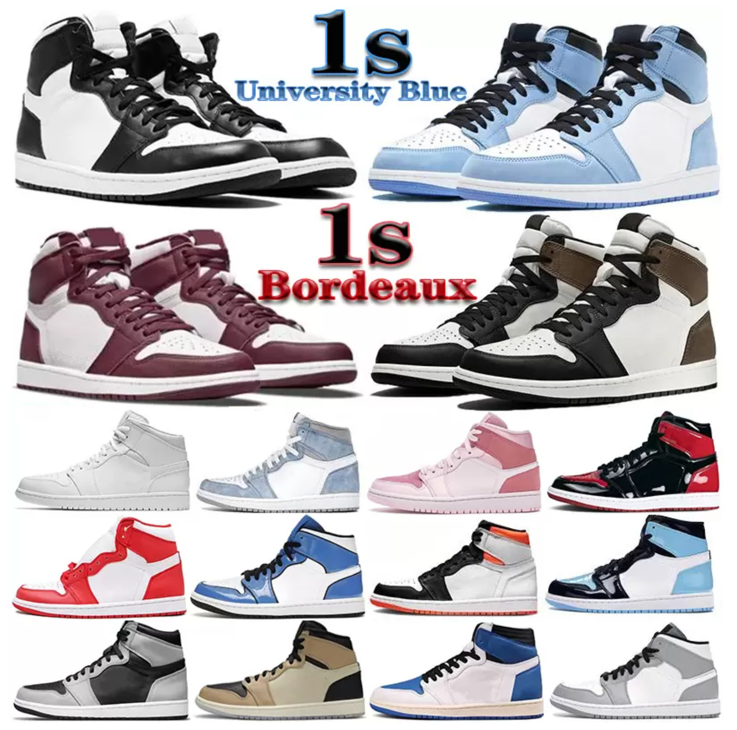 2022 Top quality Mens 1 high OG basketball shoes 1s Bordeaux University Blue dark mocha bred shadow UNC twist seafoam men women Sneakers trainers, Box
2022 Top quality Mens 1 high OG basketball shoes 1s Bordeaux University Blue dark mocha bred shadow UNC twist seafoam men women Sneakers trainers, Box