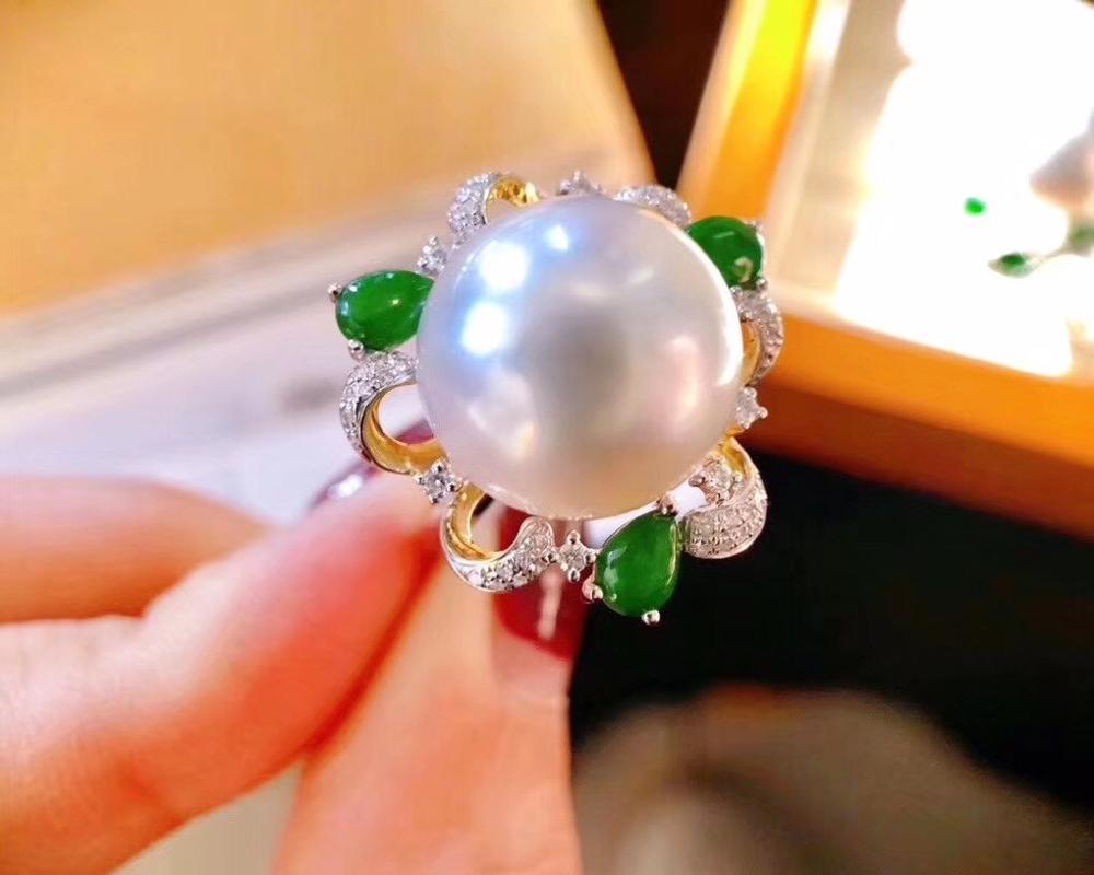 Cluster Rings D319 Pearl Ring Fine Jewelry Pure 925 Sterling Silver Natural 12-13mm Fresh Water White Pearls For Women Gifts
Cluster Rings D319 Pearl Ring Fine Jewelry Pure 925 Sterling Silver Natural 12-13mm Fresh Water White Pearls For Women Gifts
