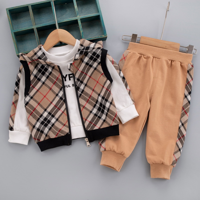 Baby Girls Boy 3pcs Clothing Sets Causal Spring Children Vest Hoodies T-shirt Pants Tracksuits Kids Clothes Sport Suit 0-5 Years, Brown
Baby Girls Boy 3pcs Clothing Sets Causal Spring Children Vest Hoodies T-shirt Pants Tracksuits Kids Clothes Sport Suit 0-5 Years, Brown