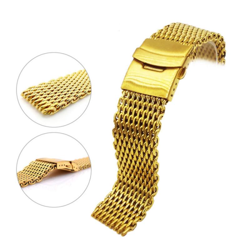 Watch Bands 22/24cm Stainless Steel Strap Fashion Casual Gold Color Wrist Watchband Unisex Replacement Band
Watch Bands 22/24cm Stainless Steel Strap Fashion Casual Gold Color Wrist Watchband Unisex Replacement Band