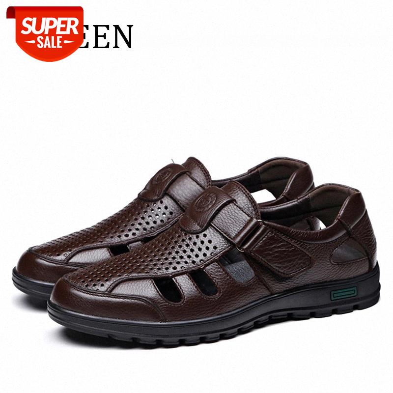 YWEEN Big Size men sandals Fashionable leather sandals Men outdoor casual shoes Breathable Fisherman Shoes men Beach shoes #Vx55, Black 
YWEEN Big Size men sandals Fashionable leather sandals Men outdoor casual shoes Breathable Fisherman Shoes men Beach shoes #Vx55, Black