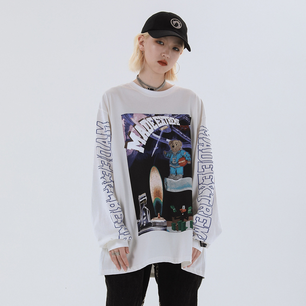 2021 New Designer Kawaii Style Long Sleeve Harajuku Shirt Oversized Streetwear Sloth Graphic Tees Women Spring Fashion 9uwl, White
2021 New Designer Kawaii Style Long Sleeve Harajuku Shirt Oversized Streetwear Sloth Graphic Tees Women Spring Fashion 9uwl, White
