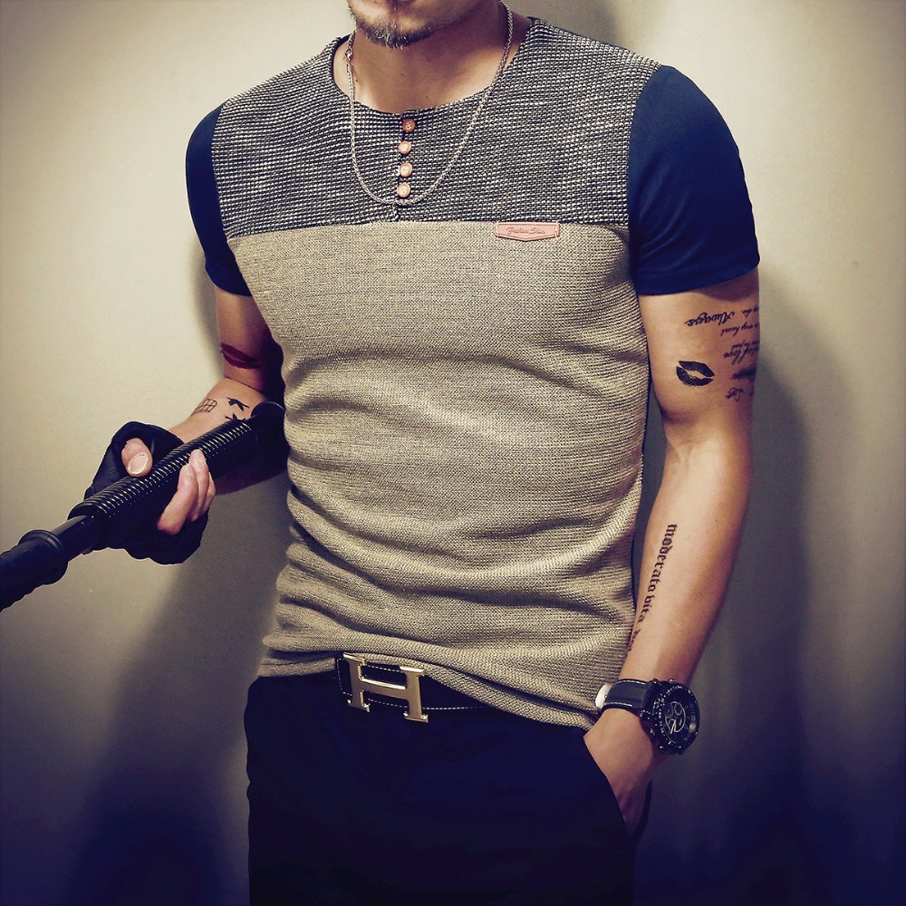 M-5XL Summer Fashion Men's Polo Shirt Casual Patchwork Short Sleeve Polo Shirt Mens Clothing Trend Casual Slim Fit Hip-Hop Polos 210308
