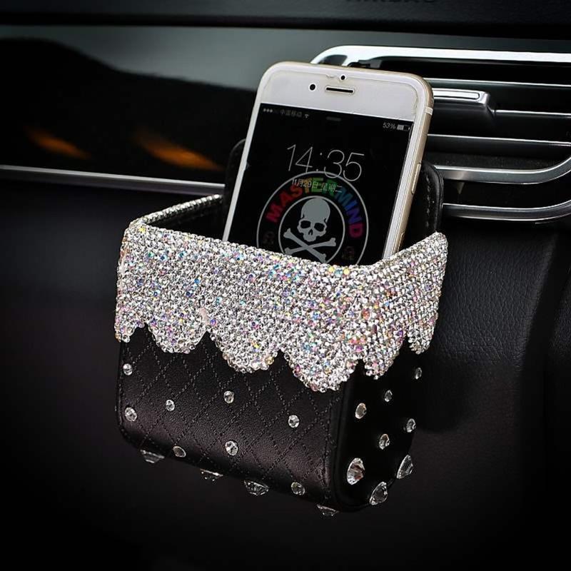Car Organizer 2021 Diamond Crystal Box Bag Air Outlet Hanging Mobile Phone Holder Bling Interior Accessories For Woman
Car Organizer 2021 Diamond Crystal Box Bag Air Outlet Hanging Mobile Phone Holder Bling Interior Accessories For Woman
