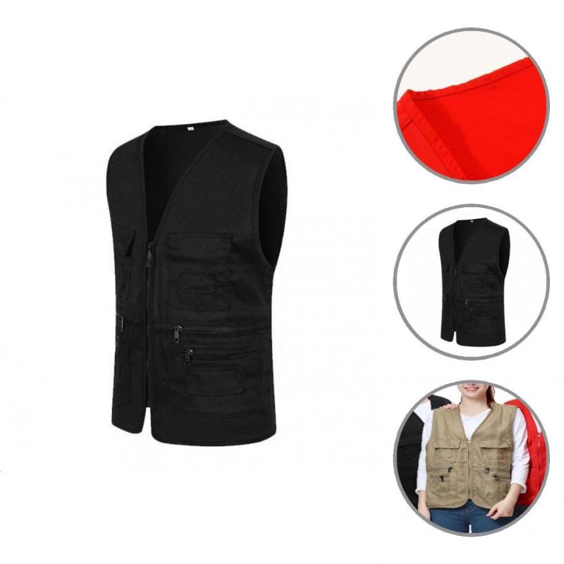 Men' Tank Tops Clothes Trendy All Match Men Waistcoat Multi Pockets Outdoor Solid Color For Climbing, White;black
Men' Tank Tops Clothes Trendy All Match Men Waistcoat Multi Pockets Outdoor Solid Color For Climbing, White;black