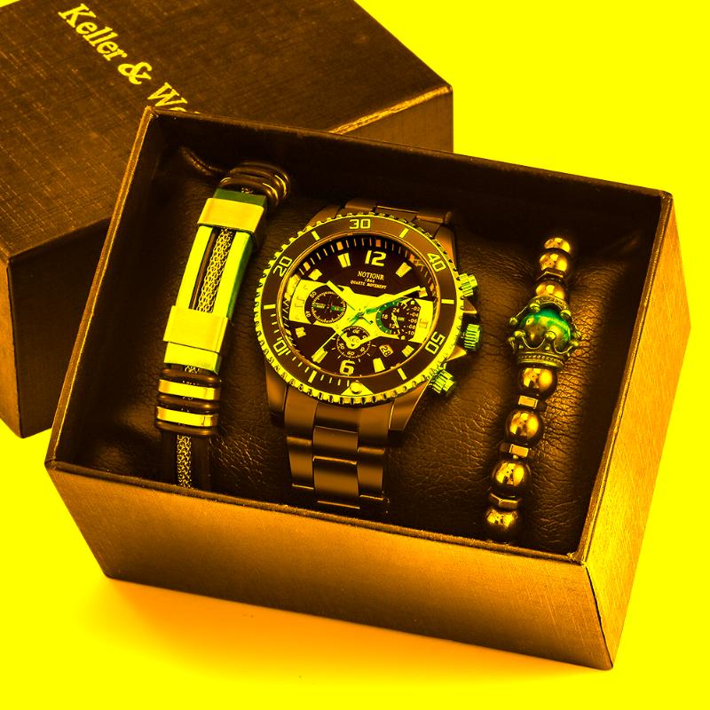 Wristwatches Fashion Men Luxury Stainless Steel Watch Calendar Date Quartz Gift For Man Bracelet Set With Box Relogio Masculino, Watches men0054
Wristwatches Fashion Men Luxury Stainless Steel Watch Calendar Date Quartz Gift For Man Bracelet Set With Box Relogio Masculino, Watches men0054