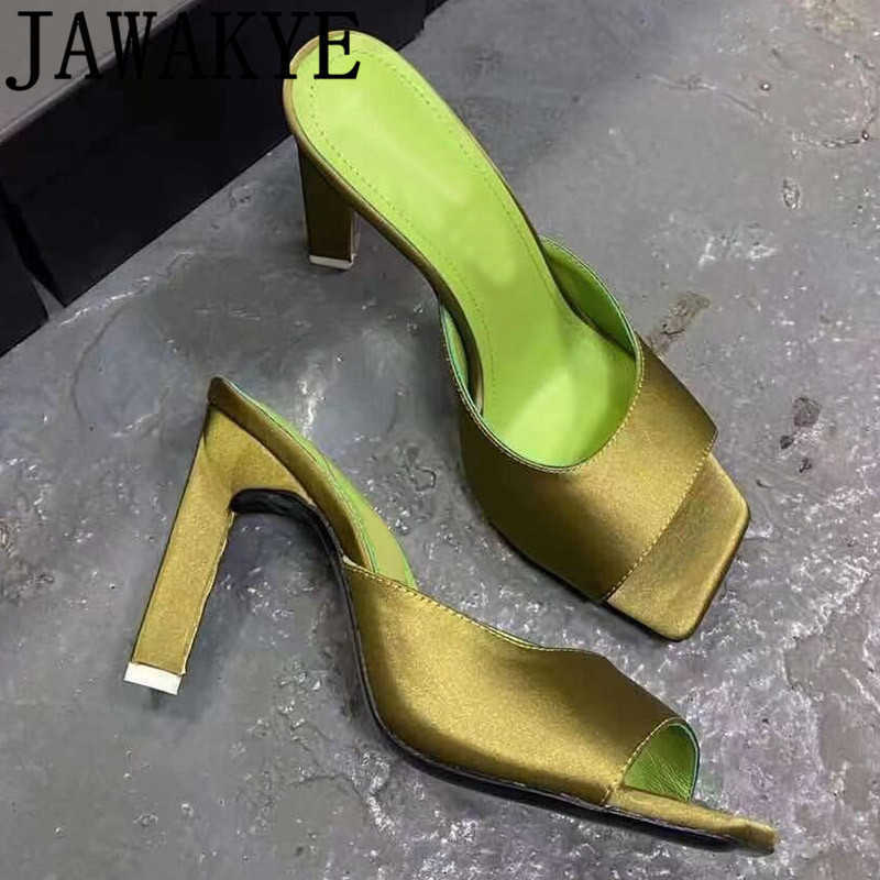 Satin High Heel Mules Open Toe Slippers Summer Outdoor Formal Slides Designer Summer Brand Shoes Women Y0906, Rosy red
Satin High Heel Mules Open Toe Slippers Summer Outdoor Formal Slides Designer Summer Brand Shoes Women Y0906, Rosy red