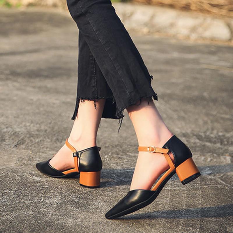 New Women Shoes Thick Heel Word Buckle Pump Shoes Thick Heel Pointed Bag Sandals Spring And Summer Models Low, Army green
New Women Shoes Thick Heel Word Buckle Pump Shoes Thick Heel Pointed Bag Sandals Spring And Summer Models Low, Army green