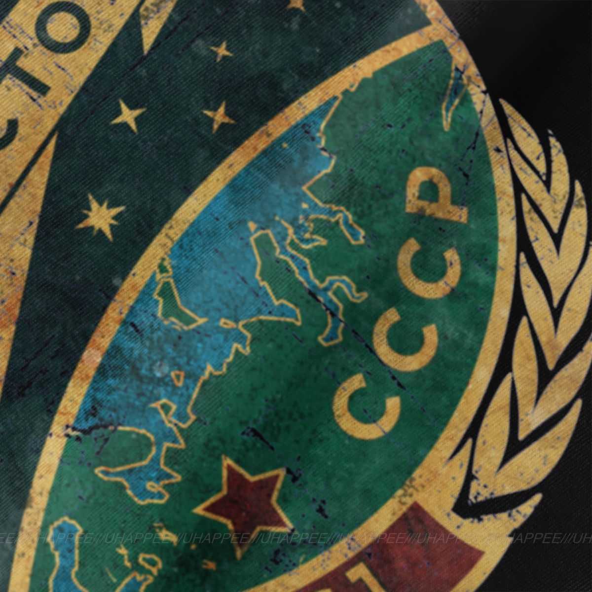 Novelty CCCP Soviet Vostok Russia Po T Shirts Men's 4XL Black ees Shirt 210629