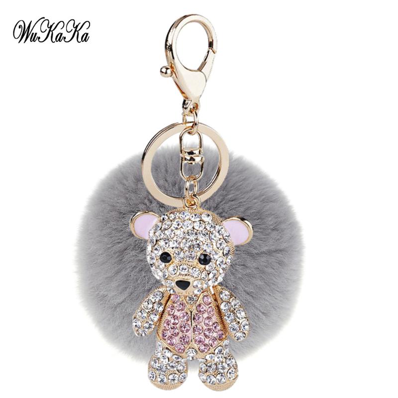 Keychains Pompom Keychain Fur Hare Cute Crystal Bear Womens Bag Mother's Day Gift Famous Designers Charms Car Pendant
Keychains Pompom Keychain Fur Hare Cute Crystal Bear Womens Bag Mother's Day Gift Famous Designers Charms Car Pendant